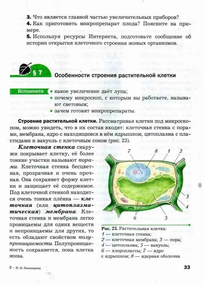 Параграф 17 биология краткий пересказ 6 класс. Биология 6 класс учебник стр 18 Пономарева. Пономарёва биология 6 класс клетка рис. Биология 6 Пономарева Кучменко Корнилова учебник. Биология 6 класс пономарёва рис.