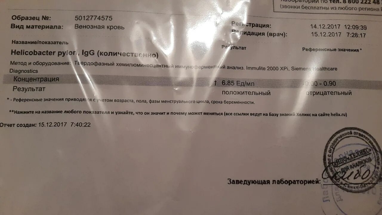 Анализы на хеликобактер спб. Результат анализа крови на хеликобактер. Бланк анализа на хеликобактер пилори. Анализ антитела к Helicobacter pylori. Анализ кала на хеликобактер.