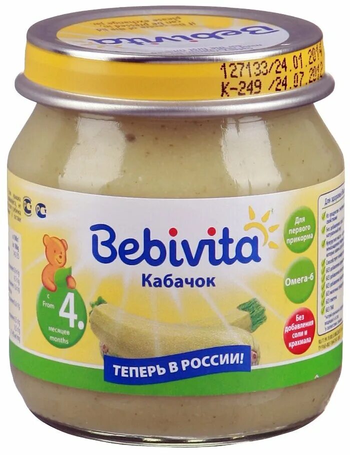 пюре bebivita кабачок (с 4 месяцев) 125 г. пюре пчеленок брокколи. пюре hipp груша, яблоко 125 г. детское овощное пюре с 4 месяцев. хипп пюре слива 80.