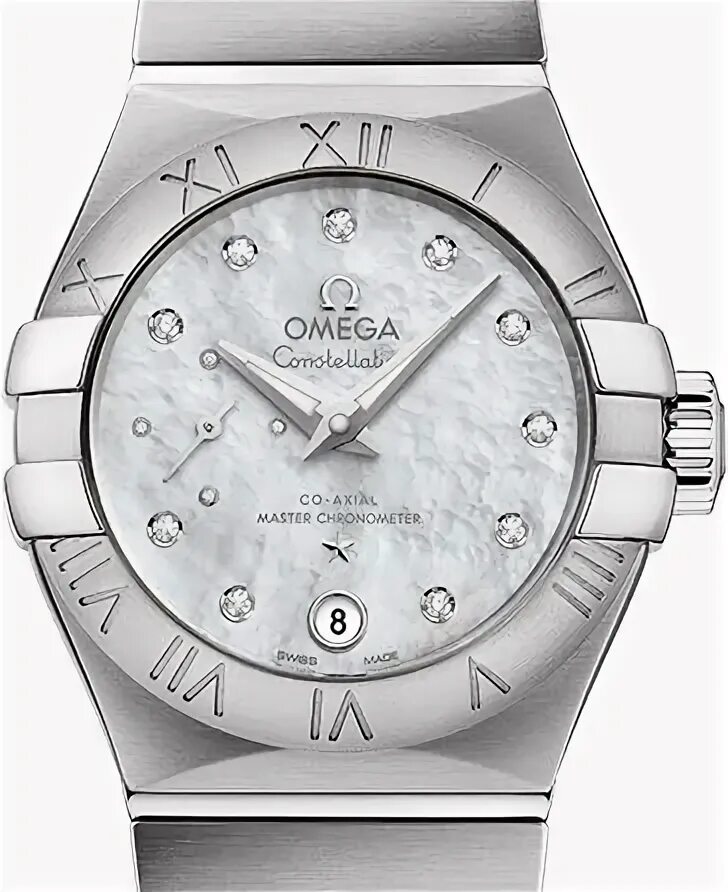 20 55 28 минут. Omega Constellation co-Axial 35 mm 123.18.35.20.56.001.