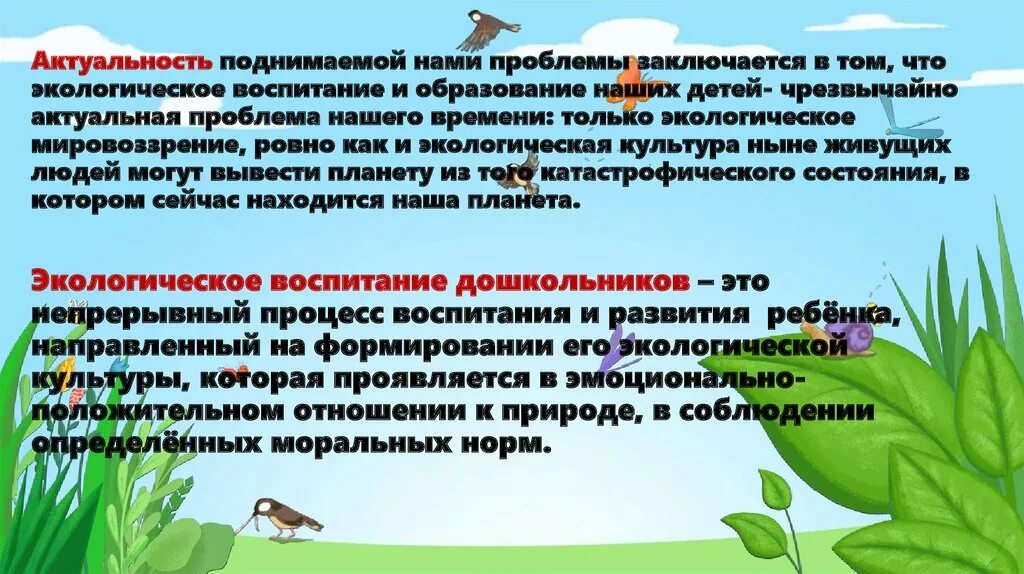 Создание условий для экологического воспитания детей. Экологическое воспитание. Экологическое воспитание дошкольников. Актуальность экологического воспитания дошкольников. Актуальность экологического воспитания в ДОУ.