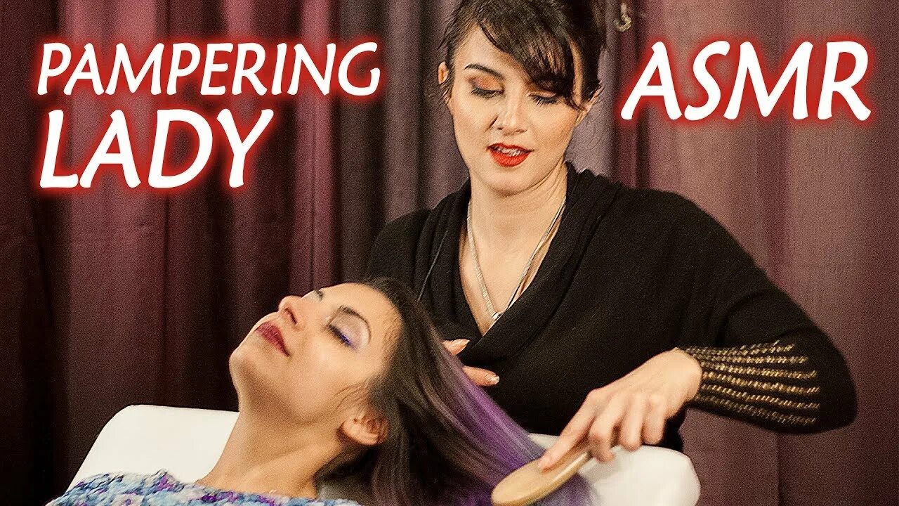 Hairy massage. ASMR massage Lady. Relax Academy.