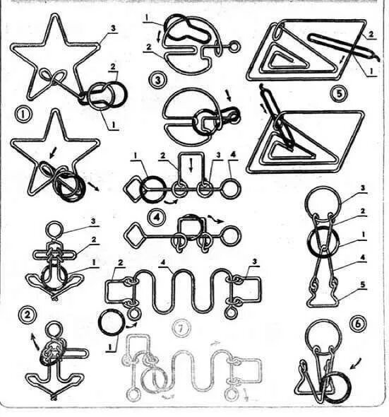 Схема игры головоломки из проволоки своими. Чертеж головоломки из проволоки. Чертежи поделок из проволоки. Головоломка изпроволки. Головоломка сама