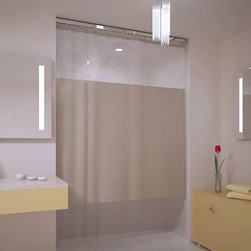 Скрытая шторка в ванной. Штора для ванной. Потолочная штора для ванной. Рулонная занавески для ванной. Стильная шторка для ванной.