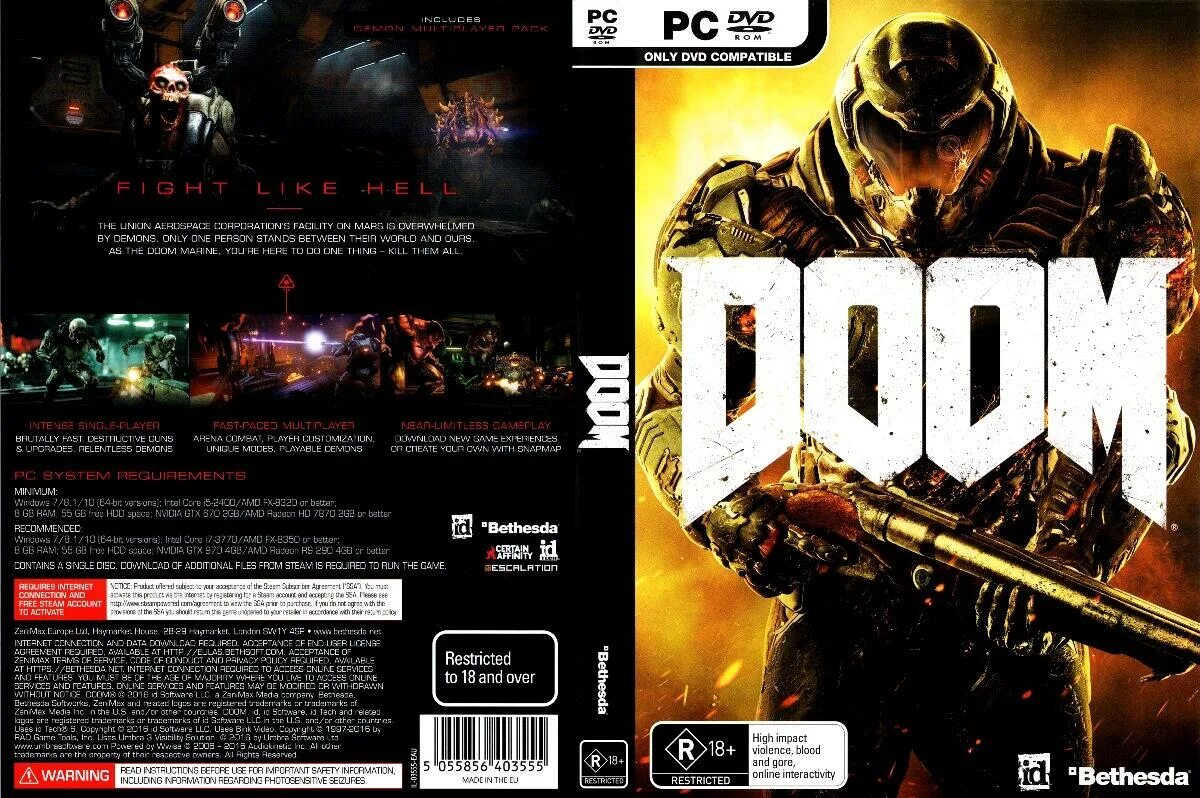 Doom 3 PC диск. Doom 2016 диск. Doom 2016 обложка. Doom 4 диск.