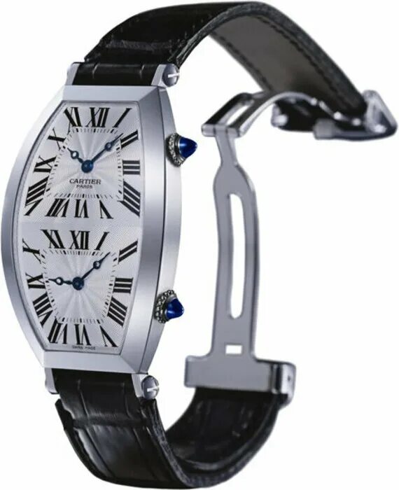 Двойные часы наручные. Cartier Tonneau XL. Cartier часы Tonneau 2008-2010. Часы с двумя циферблатами. Часы с двойным циферблатом наручные.