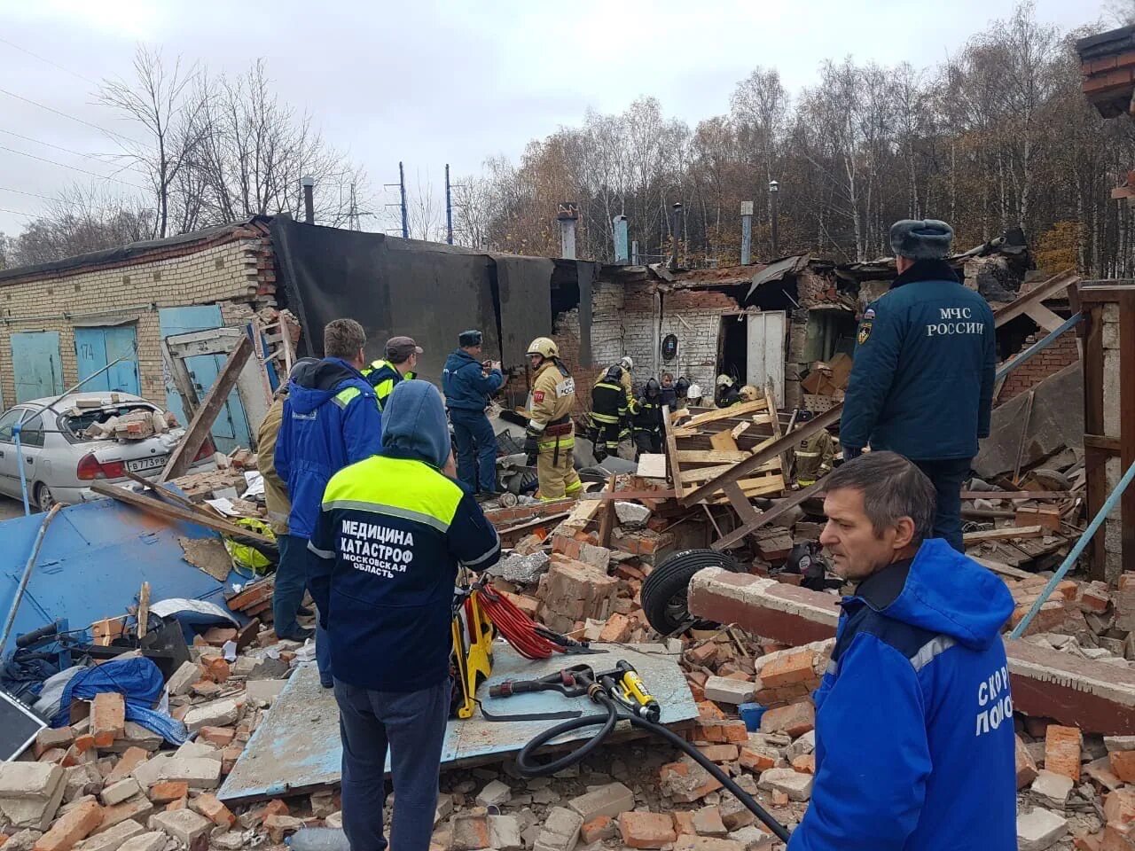 Взрыв в Мытищинском гараже.