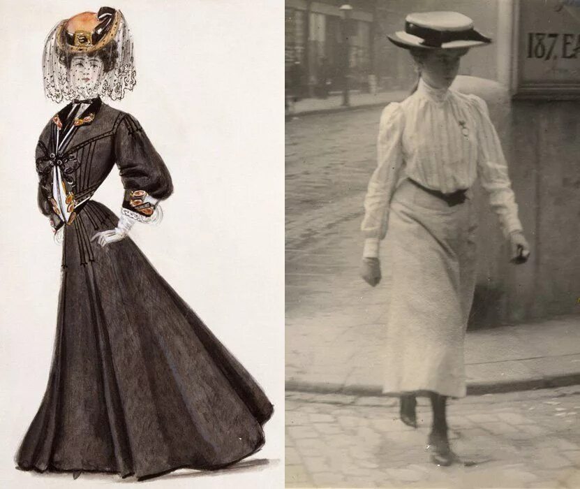 Вестник моды 1906 Винтаж платья, Викторианские платья, Платья