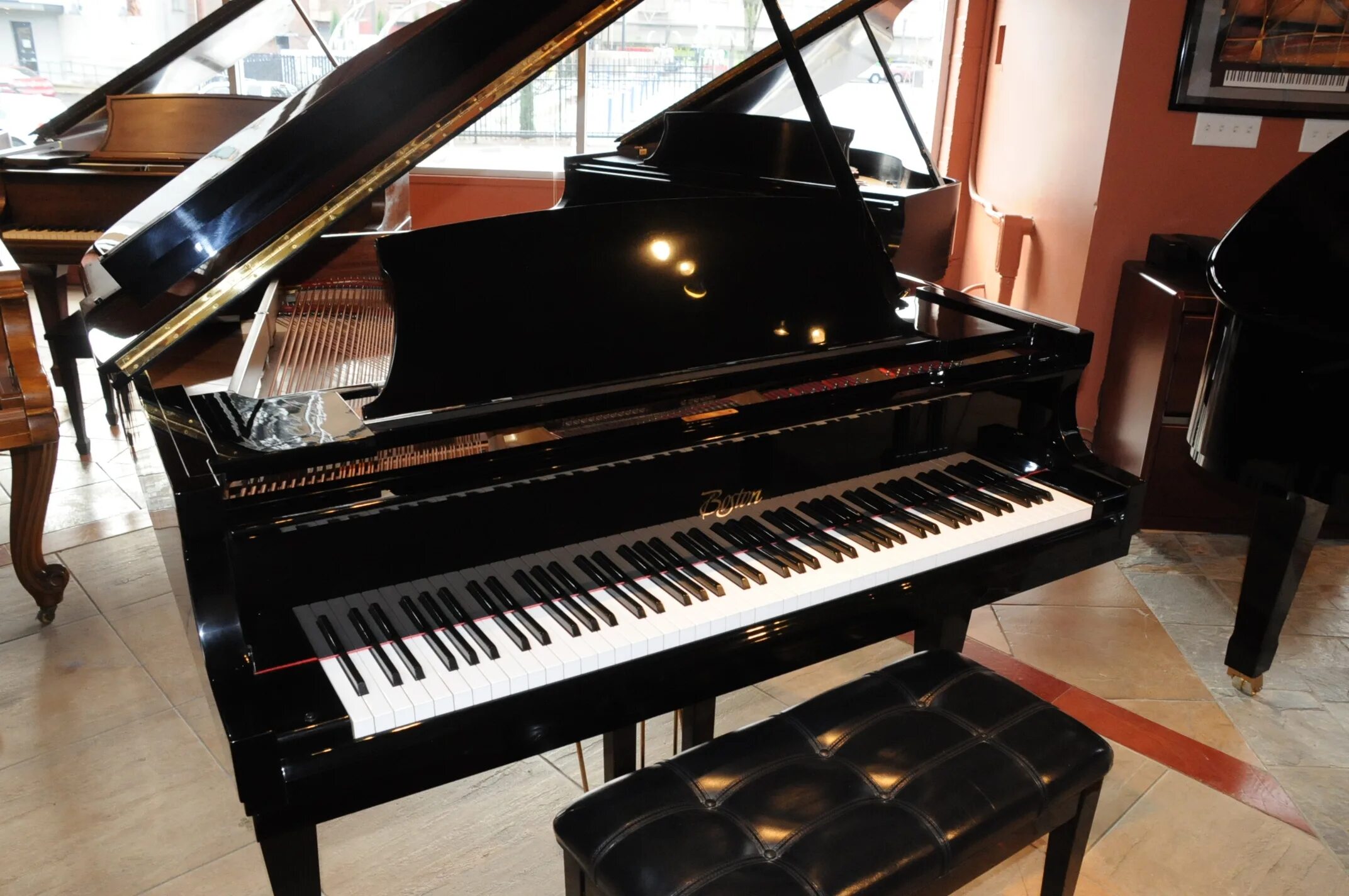 Фортепиано бостон. Boston pianos. Самое большое пианино. Фортепиано бостон. Матовый рояль.