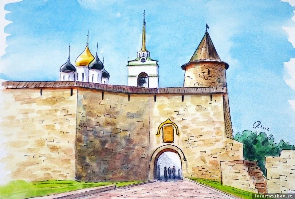Псковская область рисунок