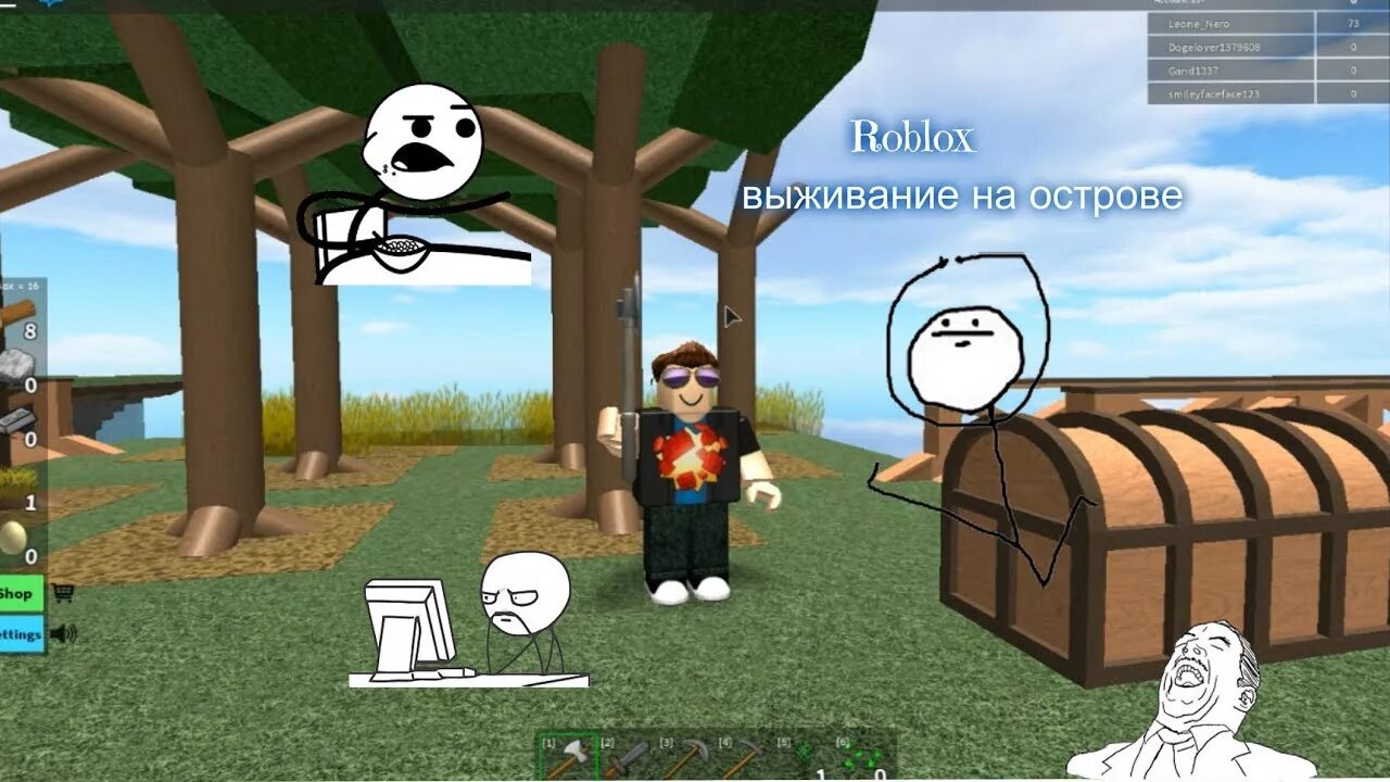 Survival roblox hunt. РОБЛОКС остров выживания.