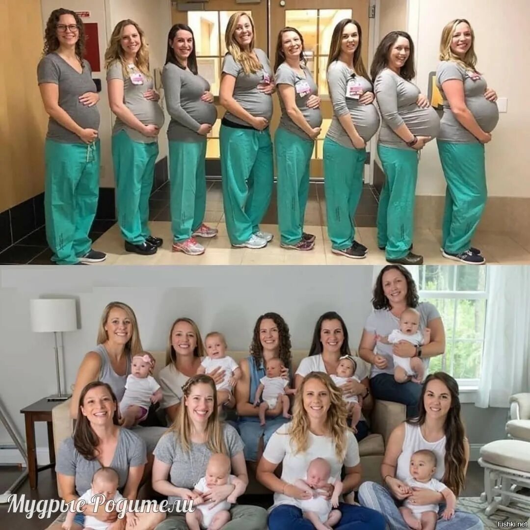 Сколько женщина может родить за раз детей. Несколько медсестер забеременели. Прическа в роддом. Мама и дочь одновременно забеременели.