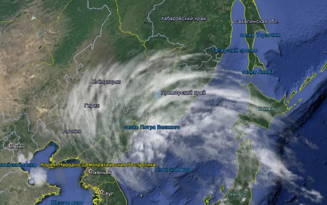 Залив на карты работа. Тайфун карта. Тайфун на Дальнем востоке карта. Тайфун гони. Корейский залив.