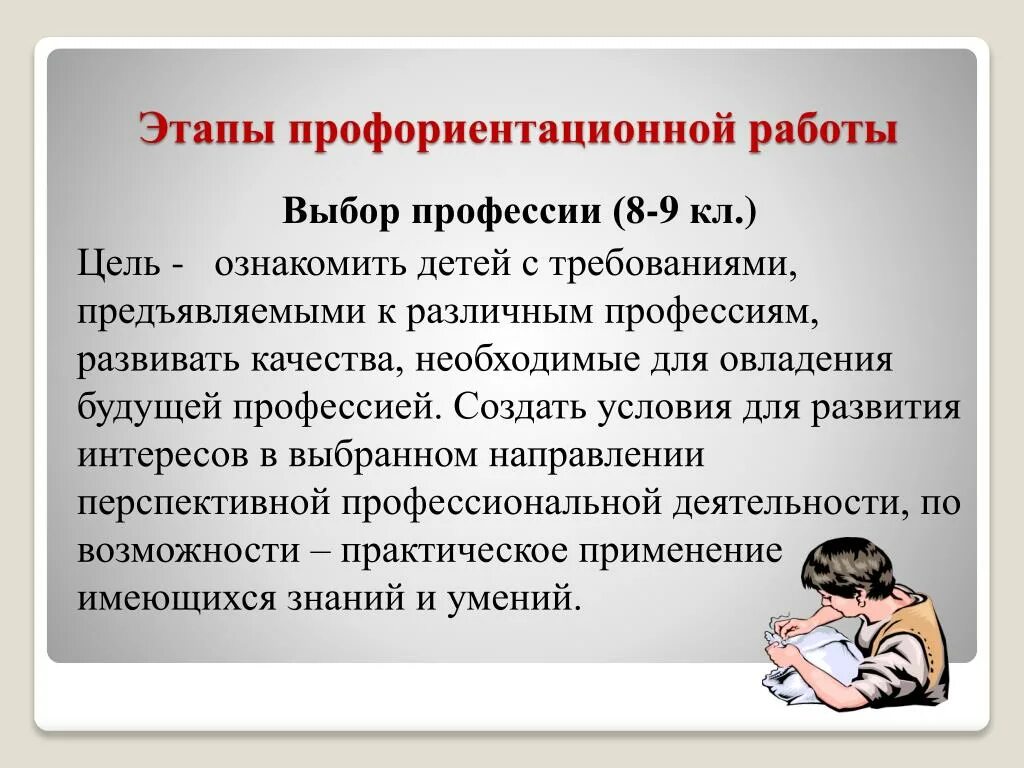 "Профориентация старшеклассников" - Психологу - Презентации - 9 класс