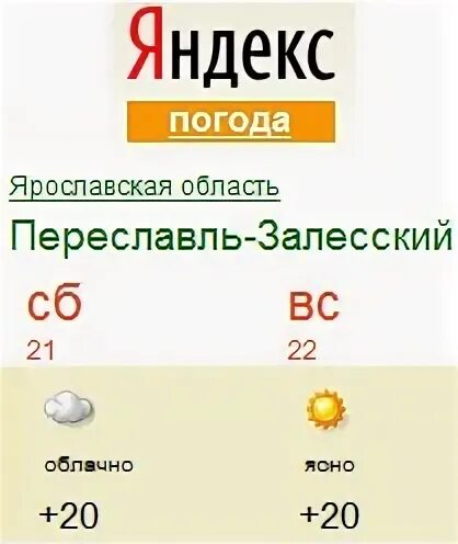 Прогноз погоды в переславле залесском на месяц