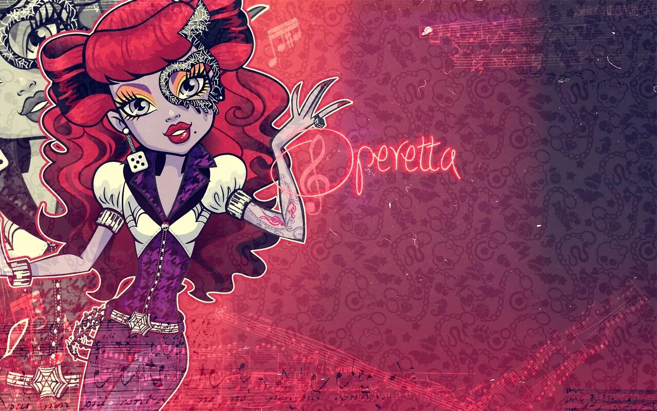 Оперетта Эвер Афтер Хай. Монстер Хай Хизетта. Monster High оперетта. Монстр Хай обои. Заставки хай