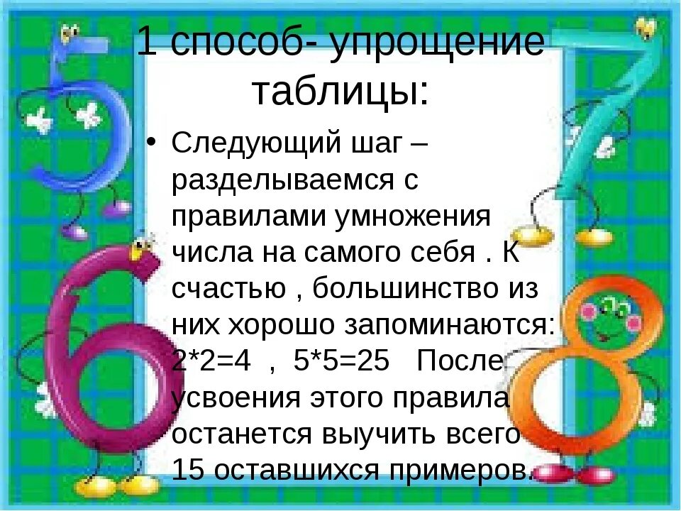 Как научить ребенка быстро выучить таблицу умножения. Как быстро выучить проект. запомнить для упрощения умножения. как выучить проект быстро и легко. как легче выучить проект.