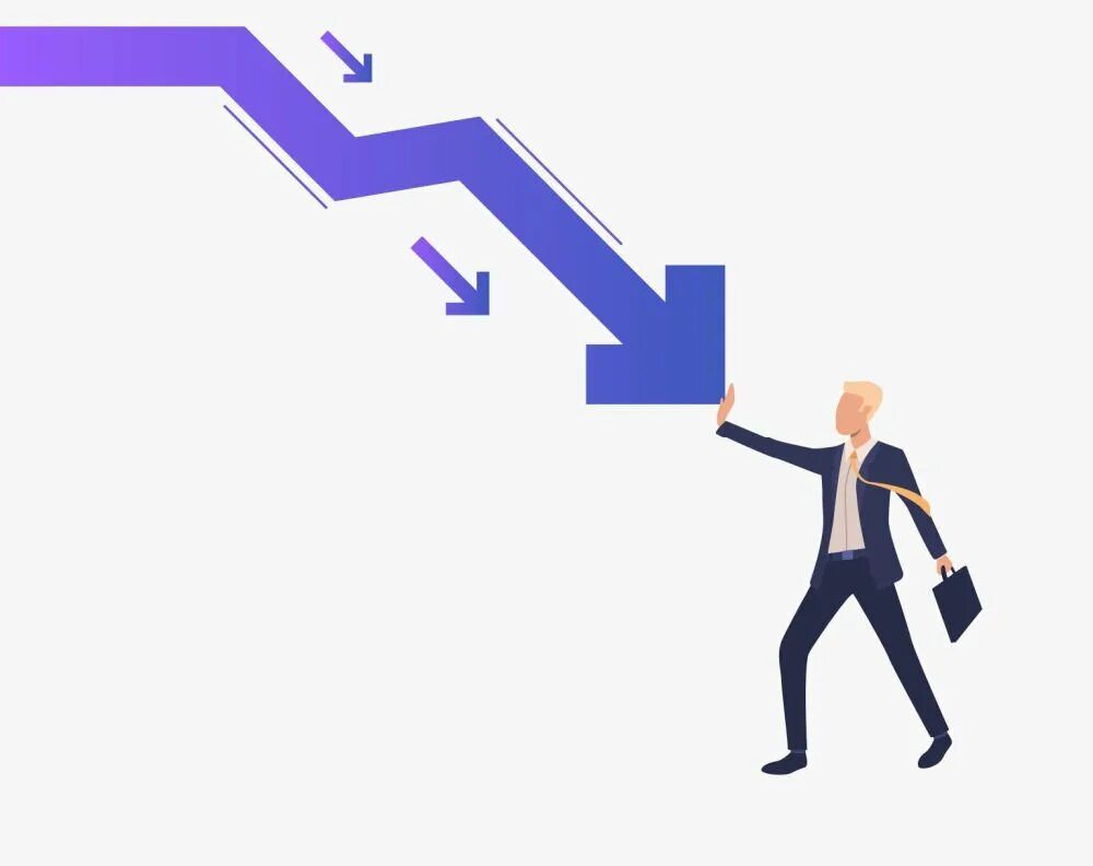 Остановись в падении. Антикризисное управление картинки для презентации. Падение доходов. Стрелка падения экономики. Падение прибыли.