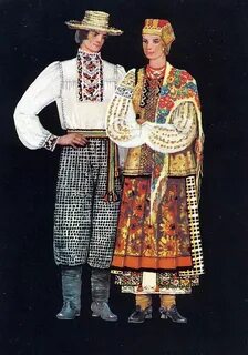 Народные костюмы донбасса