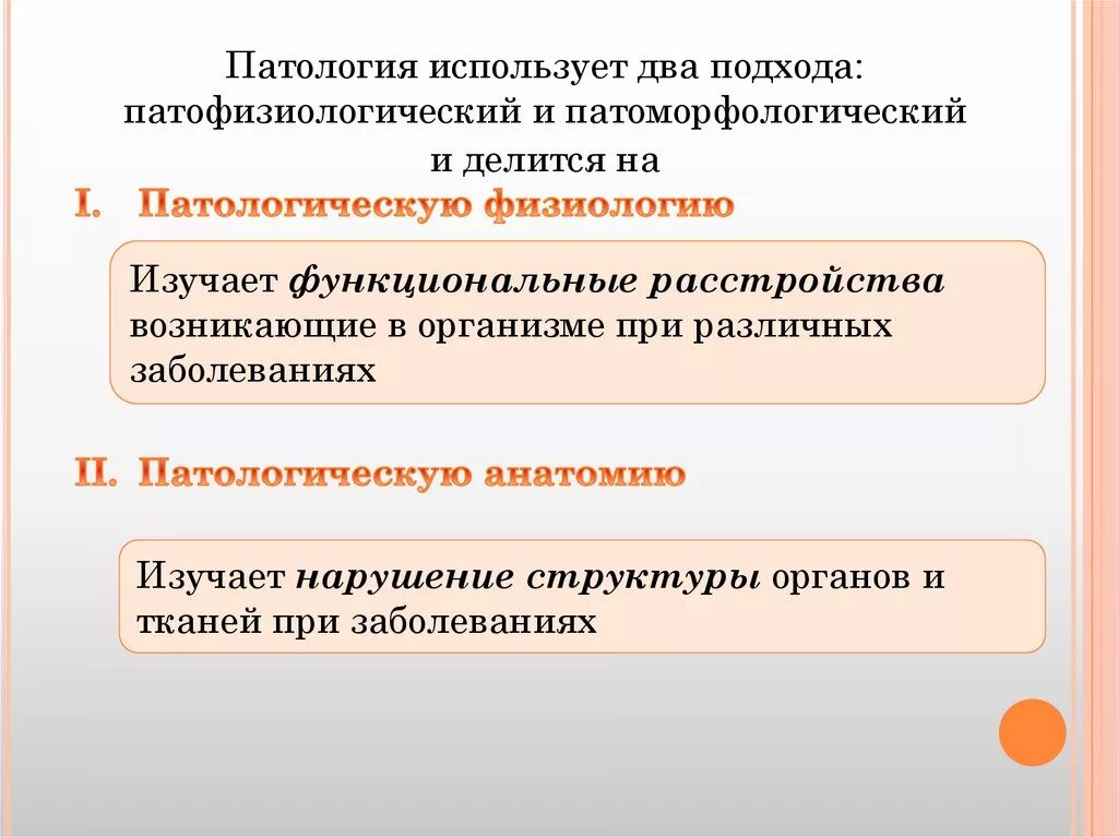 Основной метод патологии. Патоморфологический и патофизиологический подход. Предмет изучения патологии. Предмет задачи и методы патологии. Методы исследования в патологии.