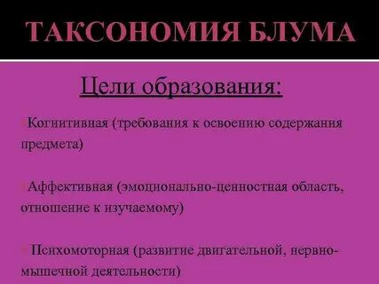 Таксономия целей