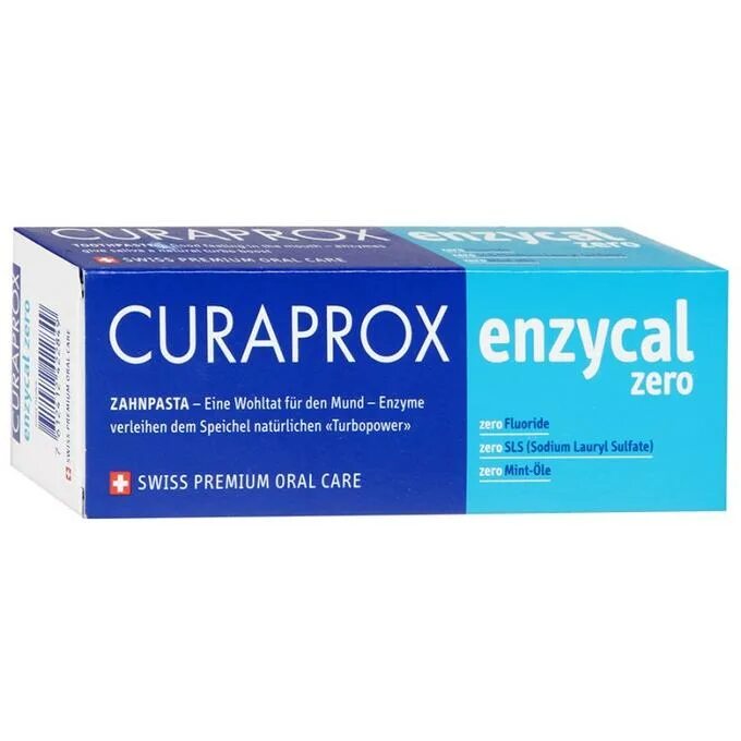 Curaprox паста купить. Зубная паста Enzycal Zero, 75 мл.. Зубная паста Curaprox Enzycal. Паста курапрокс Зеро. Паста курапрокс Энзикал.