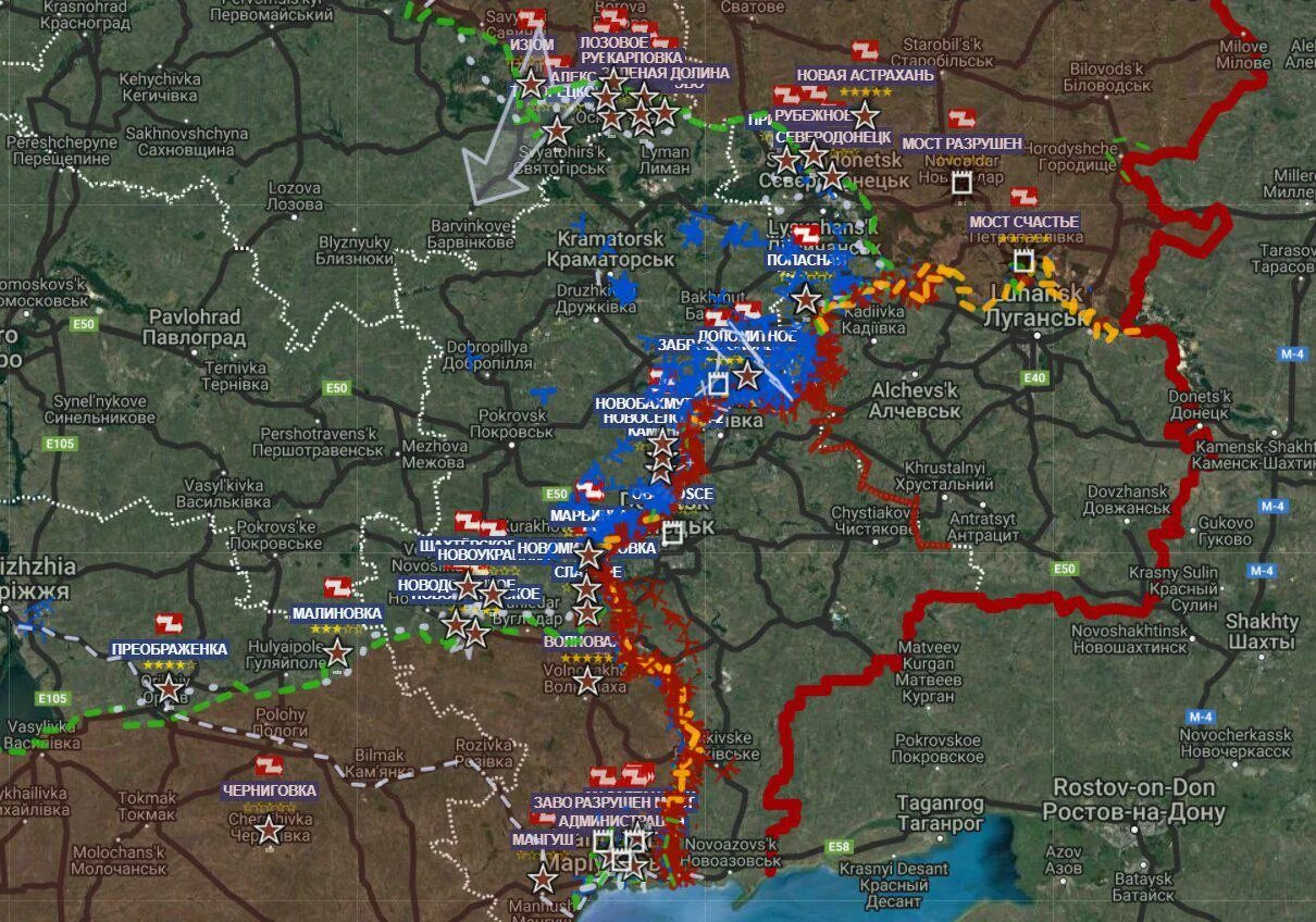 Интерактивная карта войны. Карта войны на Украине. Дата начала войны на украине