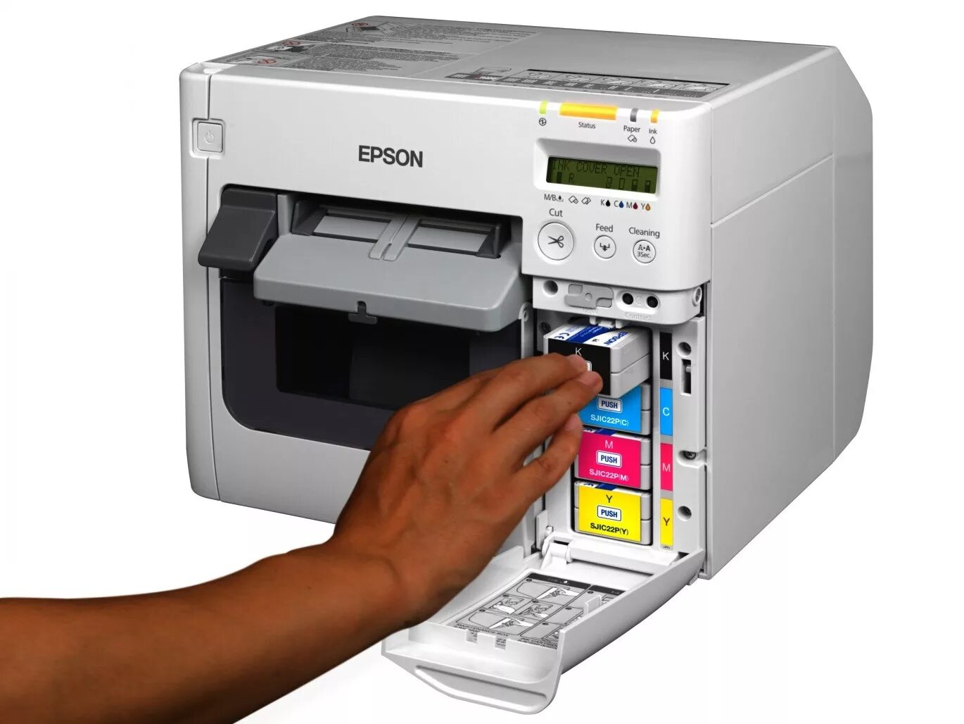 Принтер Epson TM-c3500. Epson Colorworks c3500. Цветной принтер этикеток Epson c3500. Epson TM-c3500 СНПЧ. Как напечатать цветным на принтере