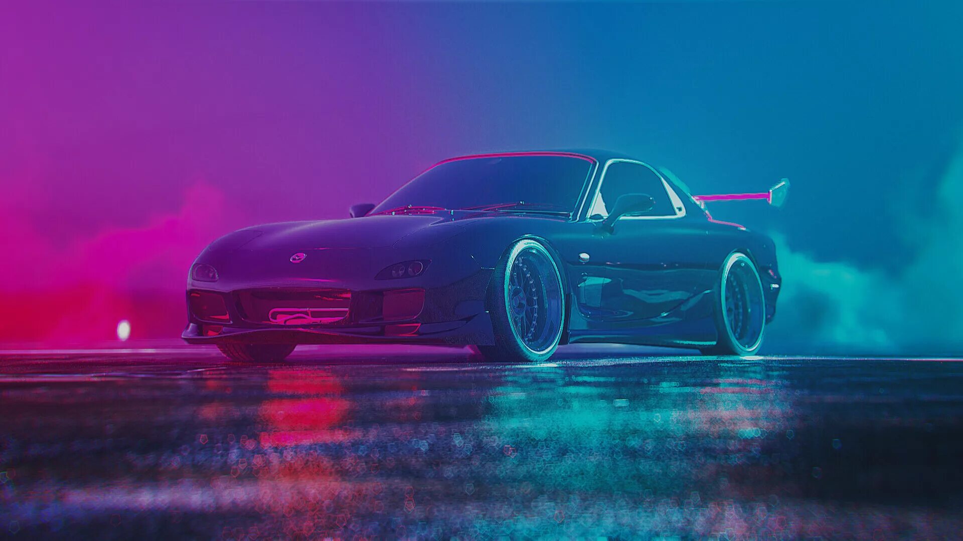 Mazda rx7 неон. Mazda RX 7 Neon. Мазда RX 7 FD неон. Mazda rx7. Машина фон для гачи