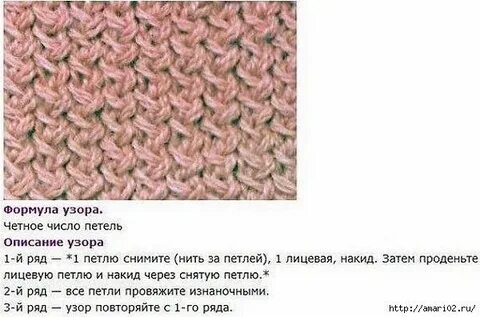 Схемы крупной вязки спицами с описанием