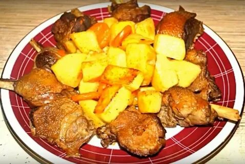 Приготовить гусь картошка