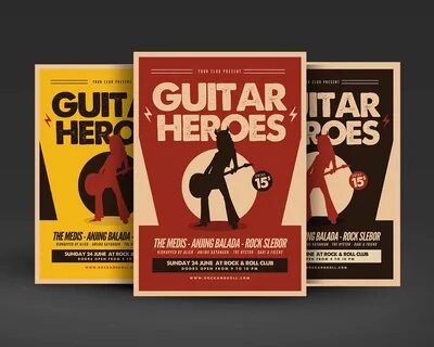 Guitar Heroes Flyer. 