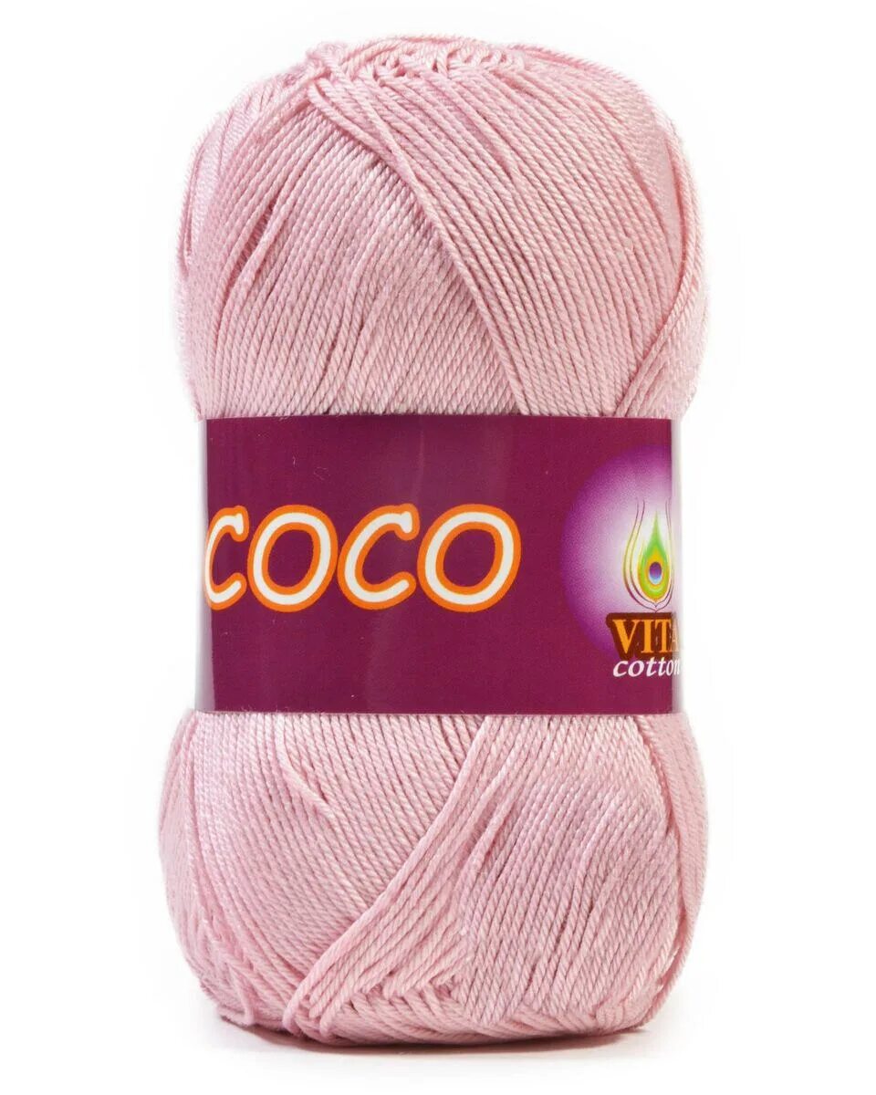Пряжа vita coco. Coco vita cotton оттенки синего. vita coco 4333, уп.10шт.