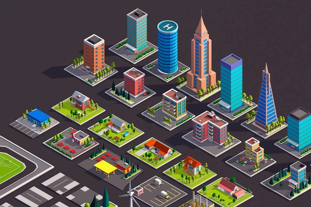 3d City lowpoly. Low Poly City 3d. 3d город Low Poly. Лоу Поли небоскреб.