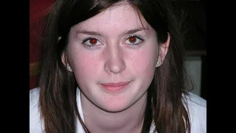 Her eyes were red