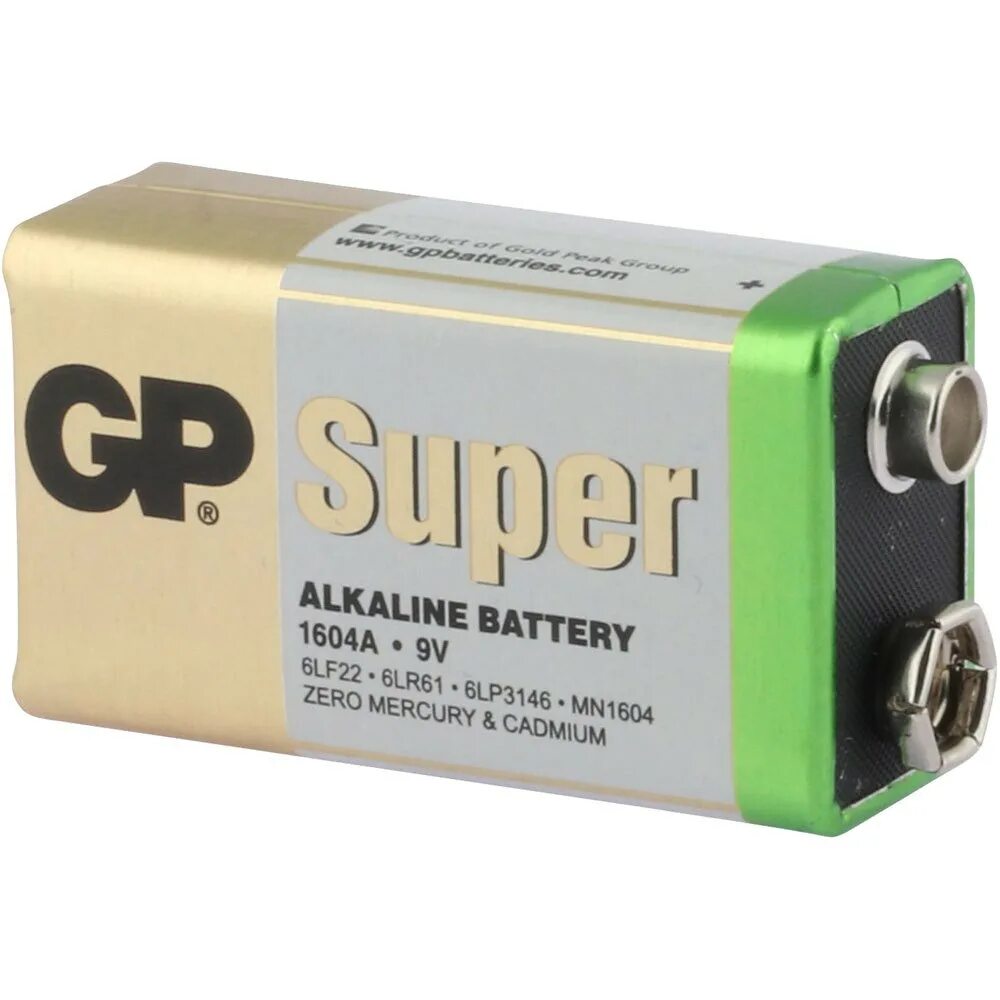 Батарейка GP super Alkaline 1604a, 9v. Батарея GP super Alkaline 1604a 6lr61 9v 550mah (1шт). Элемент питания "GP super" 6lr61(mn1604) 1шт.. Батарейка крона GP super 6lf22/mn1604 Alkaline 9.0v 002311.