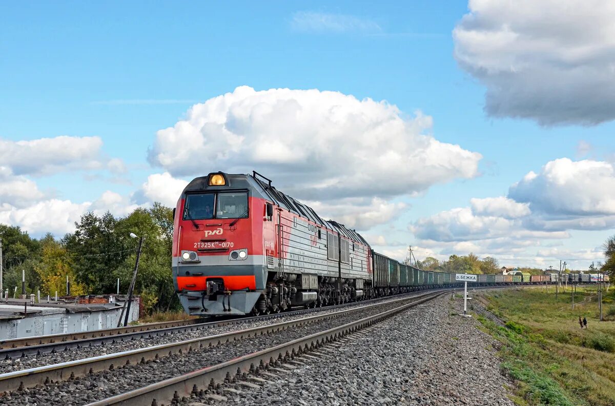 электровоз. 2тэ25км монголия. остановочная платформа 156 километр.