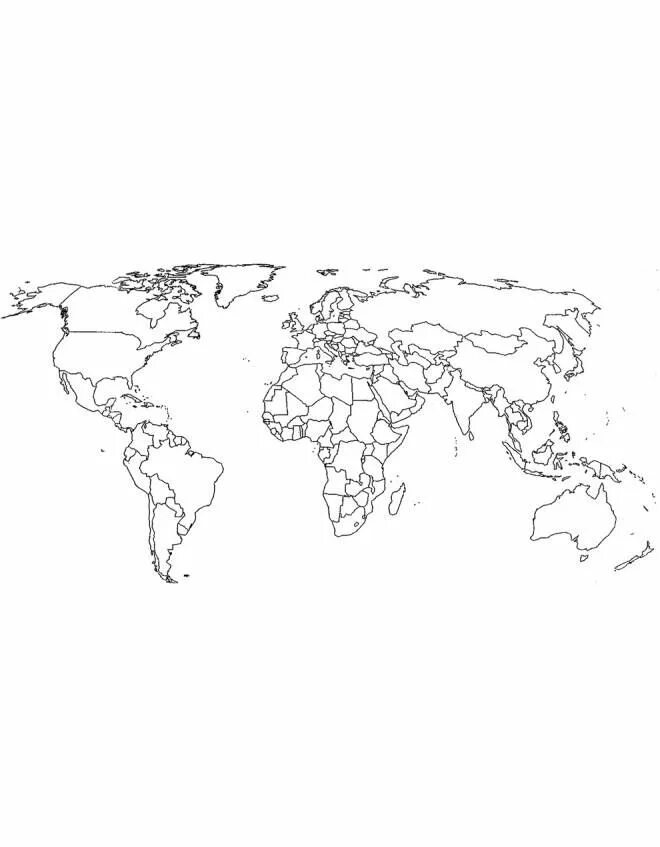 Map of the world for mapping