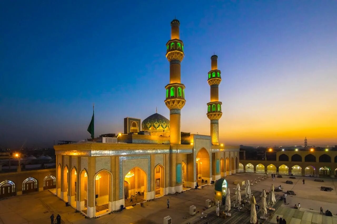 Аль куз. Город куфа ирак. соборная мечеть куфы ирак. мечеть аль-махди. великая мечеть аль-масджид.