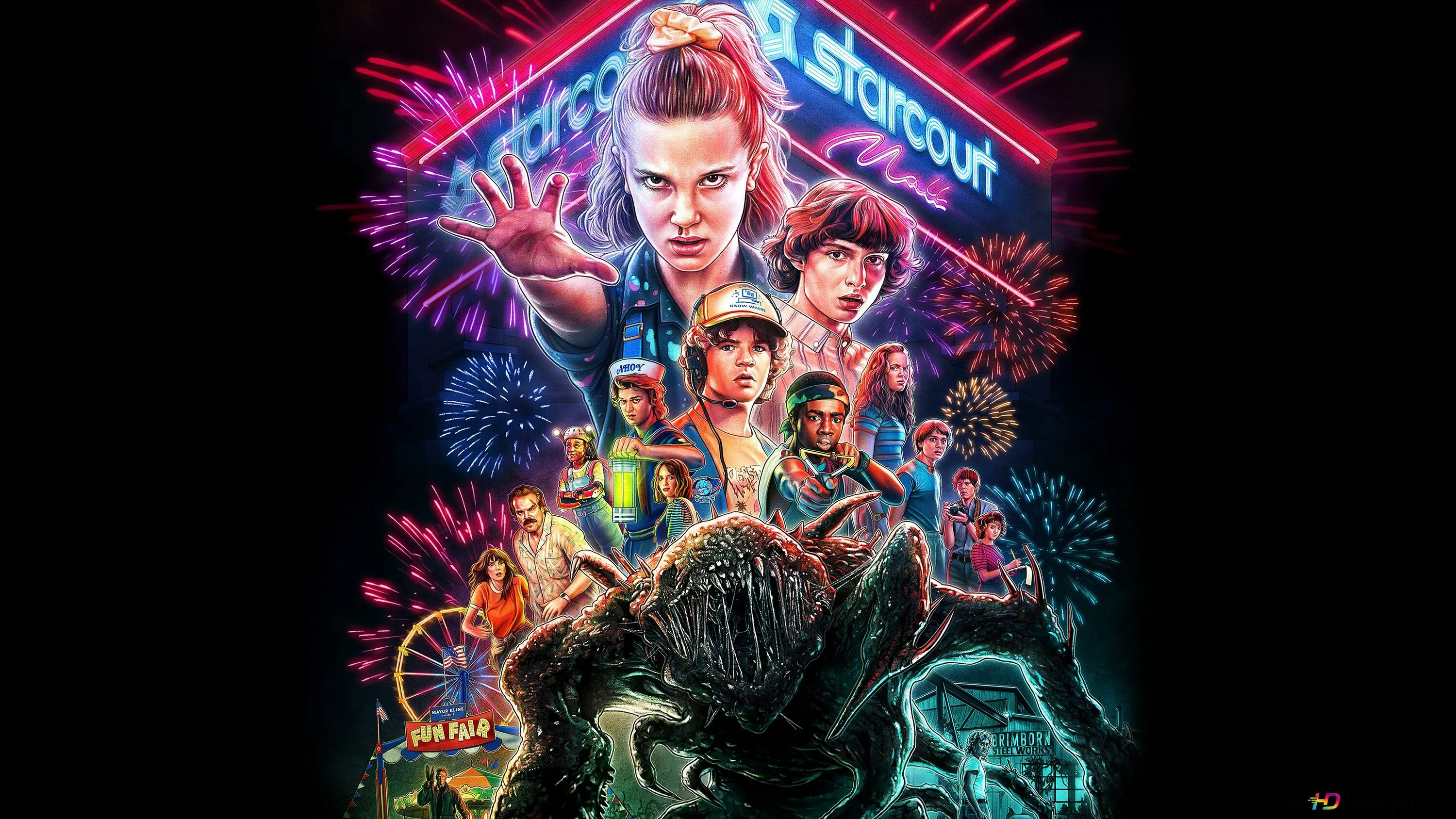 Stranger things 4 Постер. Осд на английском с субтитрами