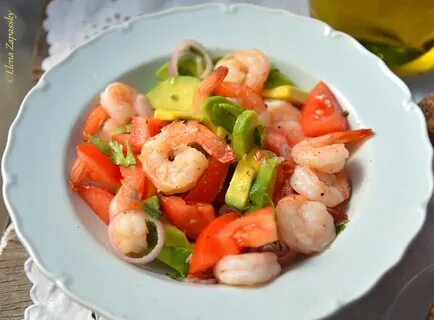Картошка с креветками