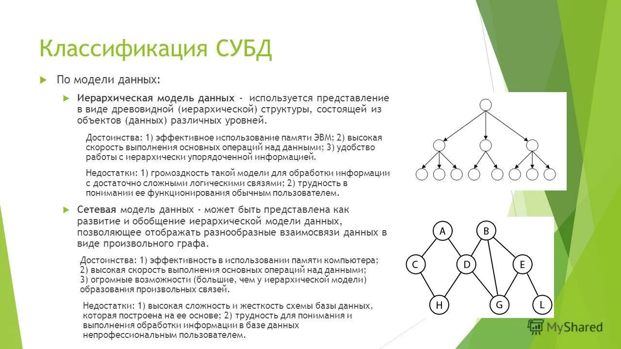 Достоинства и недостатки иерархической модели данных. Достоинства и недостатки иерархической модели данных