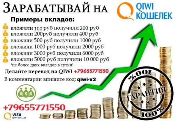 Вложить 5000 рублей