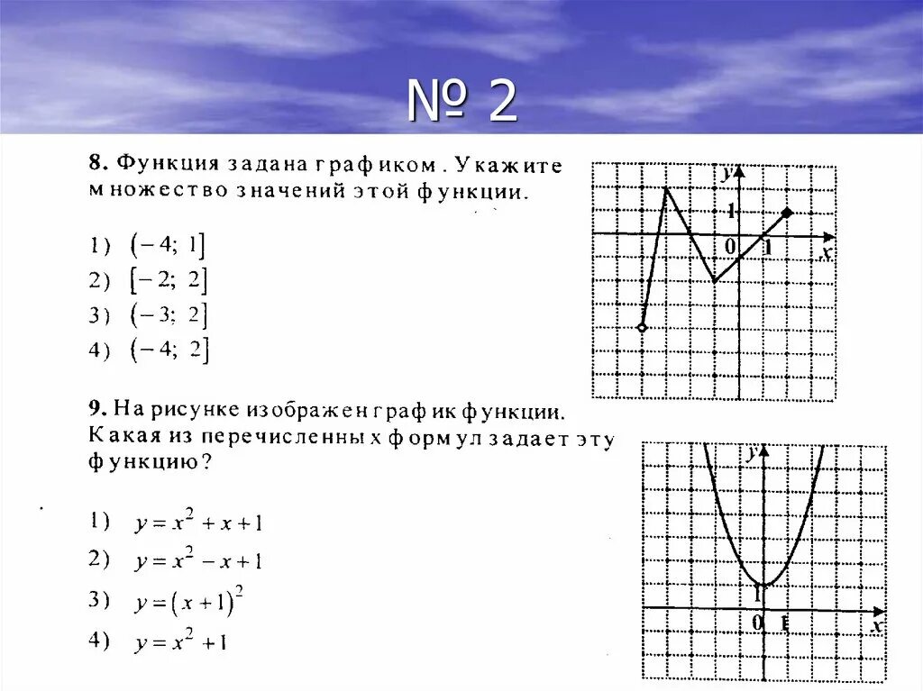 Тест на функции
