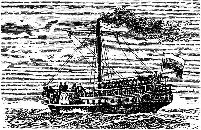 Первое название парохода. Пароход Берда 1815.