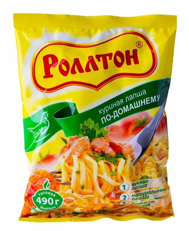 Лапша роллтон с курицей