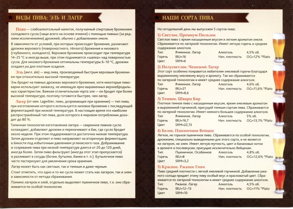 Чем отличается эль от лагера