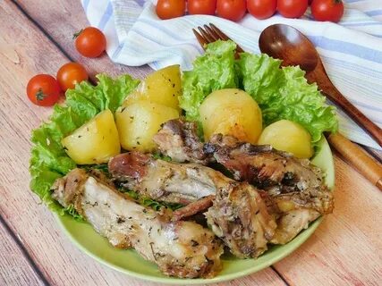 Как приготовить кролика с овощами