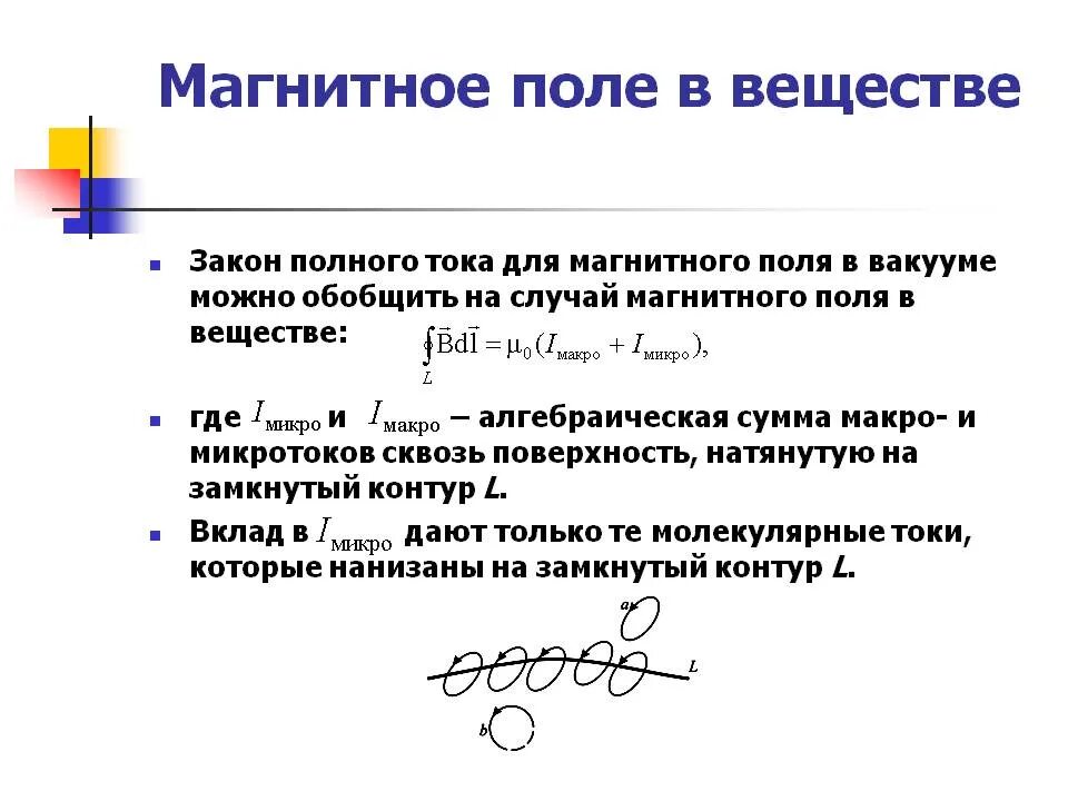 Составляющие полного тока. Закон полного тока для магнитного поля в веществе. закон полного тока для магнитного поля в вакууме. закон полного тока для магнитного поля в вакууме формула. закон полного тока для магнитного поля в веществе кратко.