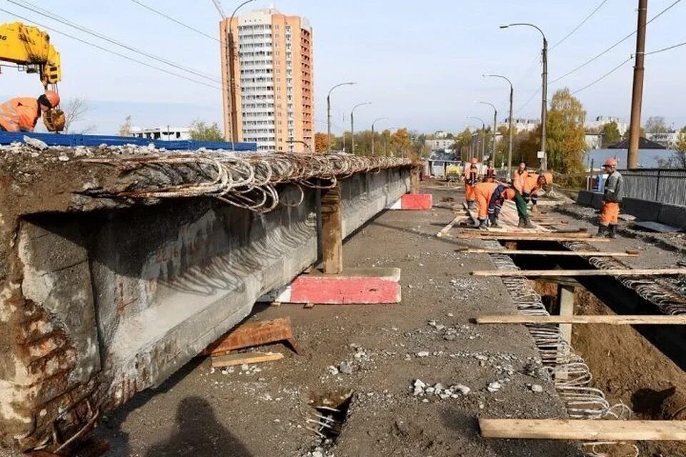 Когда уберут мост. Крупский мост в твери. реконструкция моста. тверской путепровод. реконструкция трамвайных путей.